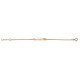 lg. 14 cm - Identité plaqué or - identité Bébé/enfant