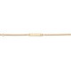 lg. 14 cm - Identité plaqué or - identité Bébé/enfant