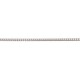 45 cm - 3,3 mm - maille gourmette frappée bombée - chaîne argent