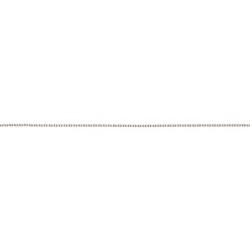 Larg. 1,2 mm - lg. 40 cm - Chaîne argent - forçat limée - poids : 1,6 gr