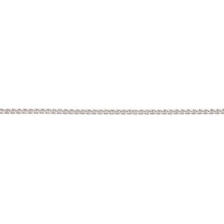 45 cm - 2,4 mm - maille gourmette marine diamantée - chaîne argent