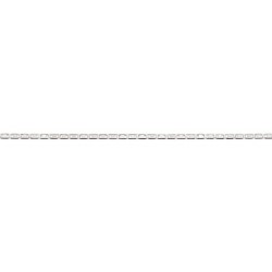 18 cm - maille marine battue diamantée - chaîne argent