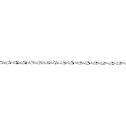 18 cm - maille hearing bone - chaîne argent