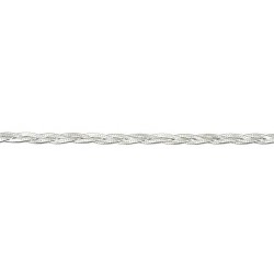 18 cm - maille hearing bone tressée - chaîne argent