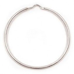 CREOLES AUTRES ARGT .DIAMANTEE 45MM