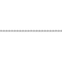 45 cm - 2,8 mm - maille boule - chaîne argent