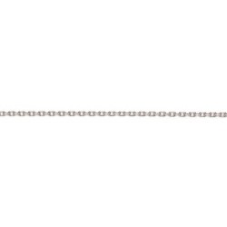 Larg. 2,6 mm - lg. 70 cm - Chaîne argent 925 forçat limée - poids : 12,1 gr