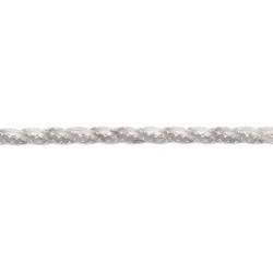 20 cm - maille hearing bone tressée - bracelet argent
