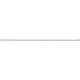 18 cm - 2,2 mm - maille forçat double diamantée 8 faces - chaîne argent