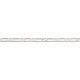 Larg. 4,8 mm - lg. 60 cm - Chaîne argent - ultra plate alternée - poids : 17,7 gr