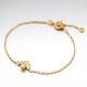 BRACELET POR 16CM MOTIF PETIT DAUPHIN+CZ BLANC