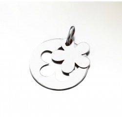 PENDENTIF ARGENT 925 FLEUR DECOUPEE