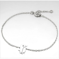 BRACELET 16CM ARGENT 925 PINGOUIN
