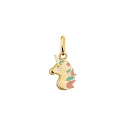 PENDENTIF PLAQUE OR LICORNE