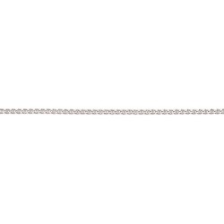 18 cm - 2,4 mm - maille gourmette marine diamantée - chaîne argent