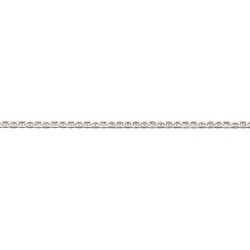 Larg. 3,0 mm - lg. 18 cm - Chaîne argent - marine battue - poids : 2,9 gr