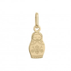 PENDENTIF PLAQUE OR POUPEE RUSSE